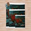Bioshock Red Eyed Big Daddy Throw Blanket Official Bioshock Merch